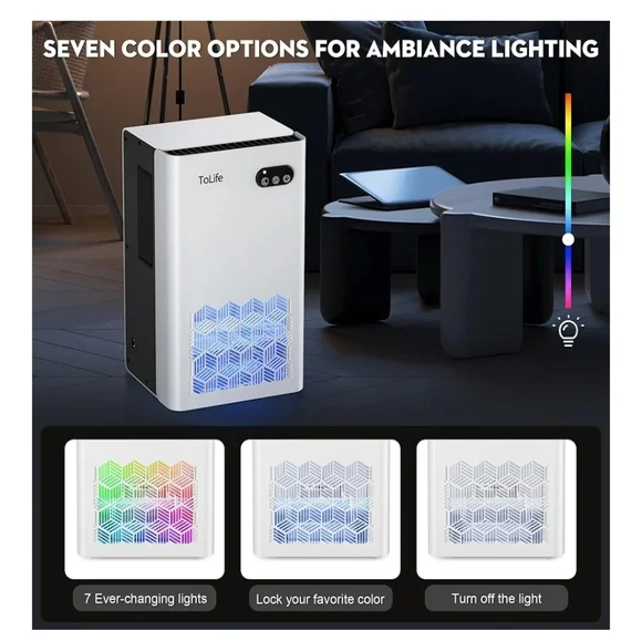 ToLife Dehumidifier for Home, 1000 sq.ft Dehumidifiers for Basement Bedroom Bath - Picture 5 of 7